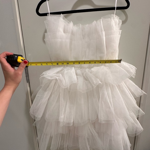 MABLE — AILEEN RUFFLE MINI TULLE DRESS - Picture 6 of 11